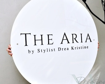 Custom 3D Logo Sign, Business Signboard, Salon Decor