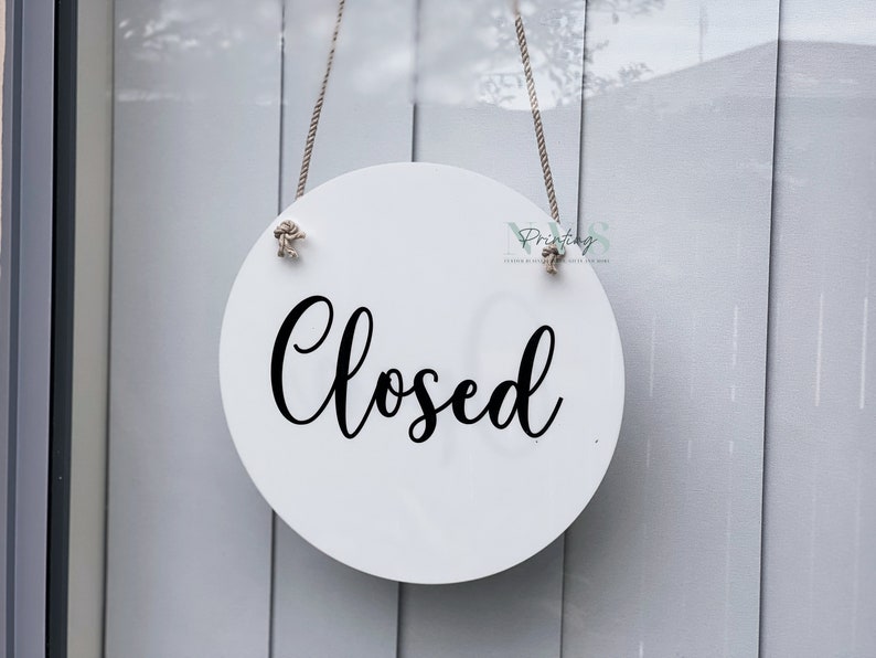 Open Closed Sign 3D Letters Double Sided Business Signage Door | Etsy