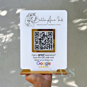Geschäft QR-Code Google Bewertung Zeichen für Unternehmen Bewertung Zeichen, Benutzerdefinierte Geschäft Bewertung Zeichen, Small Business Marketing
