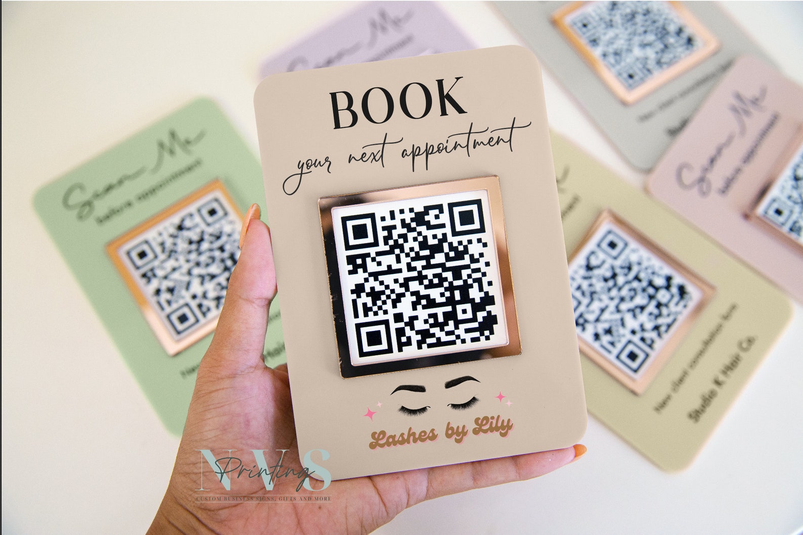 Mini QR Code Display Sign - Etsy