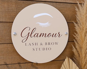 Custom Round Logo Sign – Print Your Logo for Outdoor or Indoor Wall Display