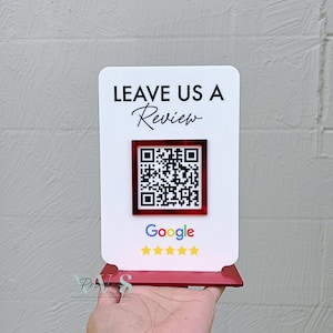 Business Review Link or Social Media QR Code | Salon Sign | Beauty Sign | Hairdressers Beautician Sign | Barcode Scan