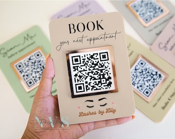 Mini QR Code Display Sign