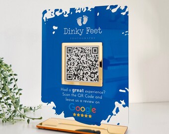 Benutzerdefinierter QR-Code Google Bewertung Zeichen: Business Bewertung & Social Media
