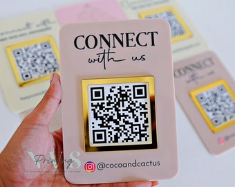 Mini QR Code Display Sign