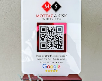 Geschäft Google Bewertung Zeichen oder Social Media QR Code: Business Marketing (Facebook, Instagram)