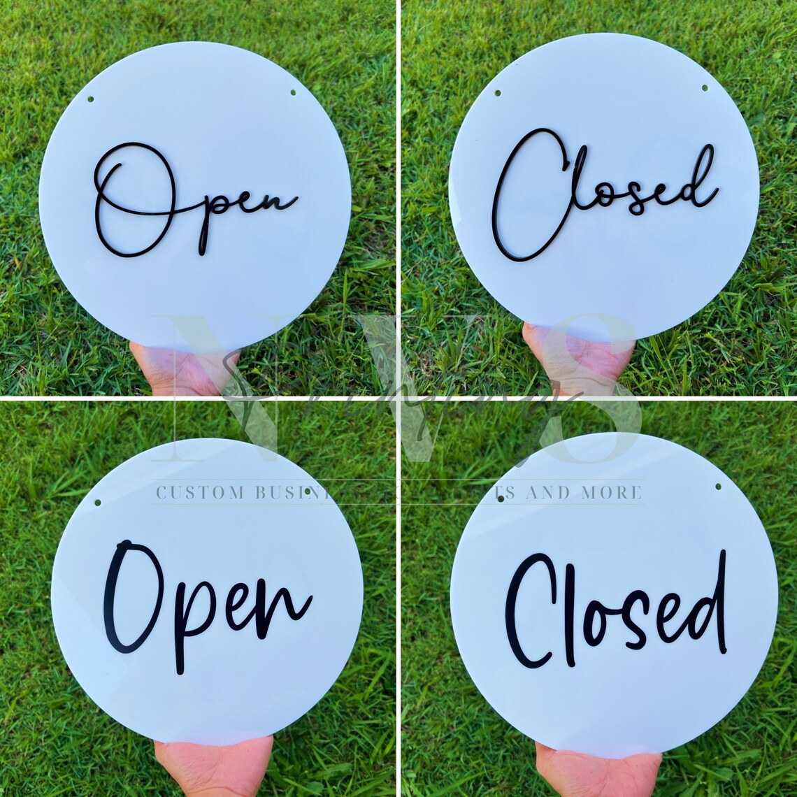 Open Closed Sign 3D Letters Double Sided Business Signage Door - Etsy