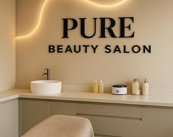 Custom 3D Acrylic Business Logo Sign, Laser Cut Wall Decor