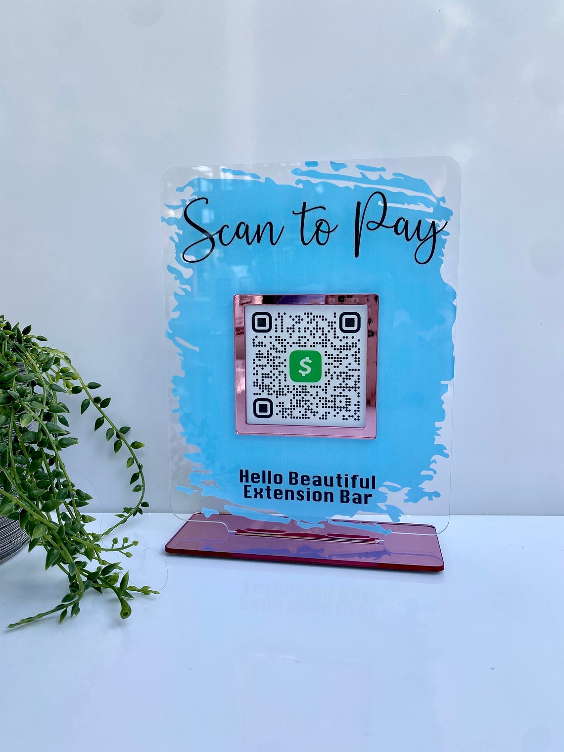 QR Code Payment Sign Cash App QR Code Display Business Etsy Canada