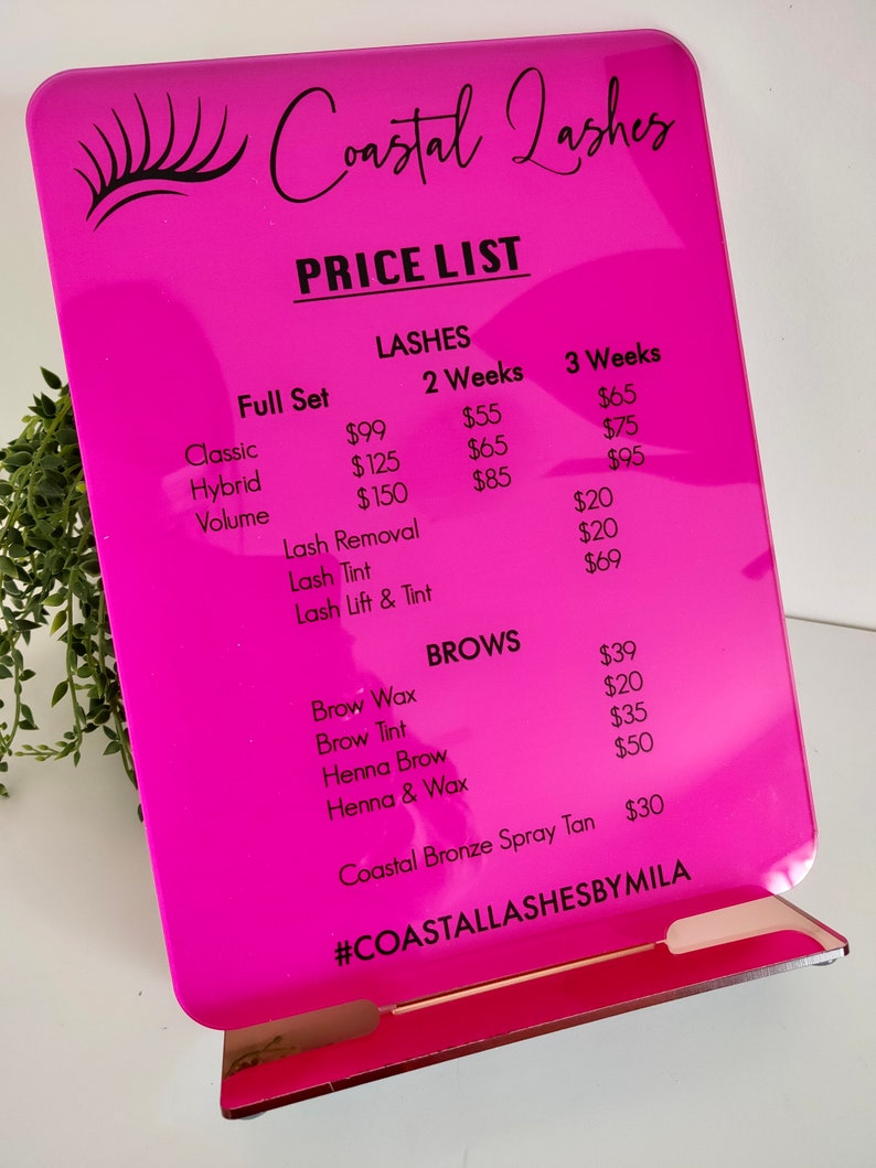 Price List Sign Business Signage Custom Business Sign Etsy price-list-sign-business-signage-custom-business-sign-etsy