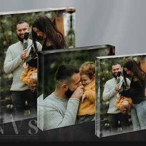 Personalised Photo Print Acrylic Block Plaque Your Image Printed