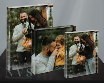 Personalised Photo Print Acrylic Block Plaque Your Image Printed