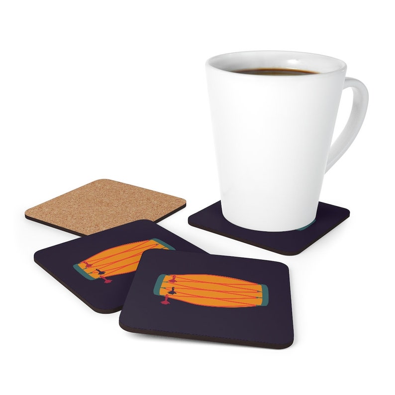 Indian Mridangam Coasters Purple Set of 4 | Indian Instrument Coaster ...