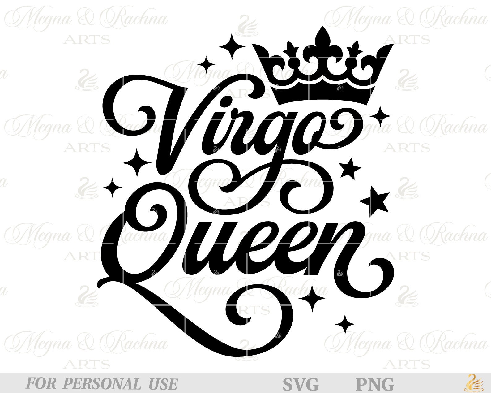 Virgo Queen Svg Virgo Woman Svg Virgo Birthday Svg Virgo Etsy