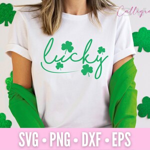 Glückspilz | St Patricks Day SVG | St. Paddy&#39;s Day | Irisch | Datei für Cricut | Silhouette | Digitaler Download | Png | Dxf | eps