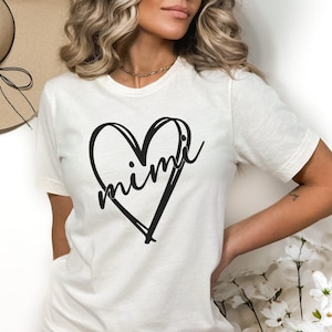 Mimi Heart Svg Png | Grandma Shirt Design | Mothers Day Gift Idea | Instant Digital Download | Cut Files For Cricut & Silhouette
