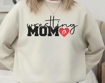 Wrestling Mom SVG File | Sports Team Shirt Design (Digital Download)