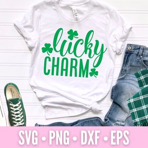 St Patricks Day SVG | Glücksbringer Glücksbringer | Glücksklee SVG | St Paddys Day SVG | SVG-Dateien für Cricut | Digitaler Download | Silhouette | Png