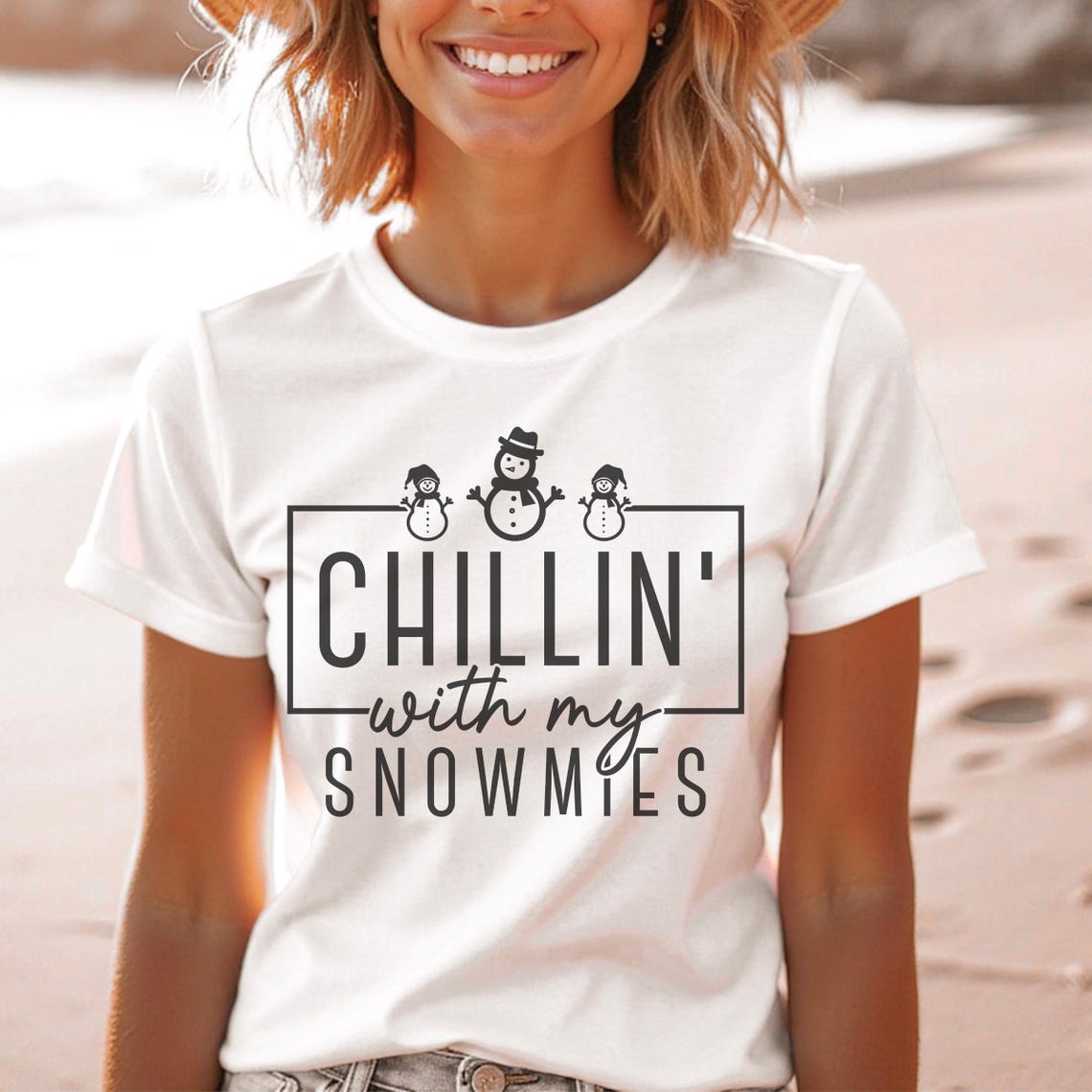 Chilling With My Snowmies SVG PNG | Funny Snowman Svg | Funny Christmas ...