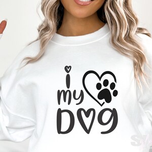 I Love My Dog Svg Png | Fur Mama Svg | Mom Of Dogs Svg | Dog Mama T-shirt Design | Dog Mom Wall Art | Dog Mom Coffee Cup