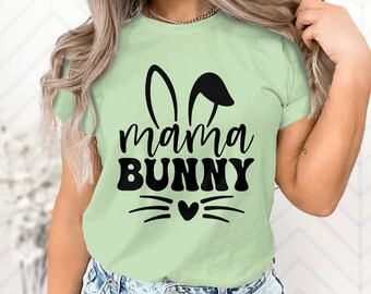 Mama Bunny Easter SVG | Shirt Design, Cricut Cut File (Digital Download)
