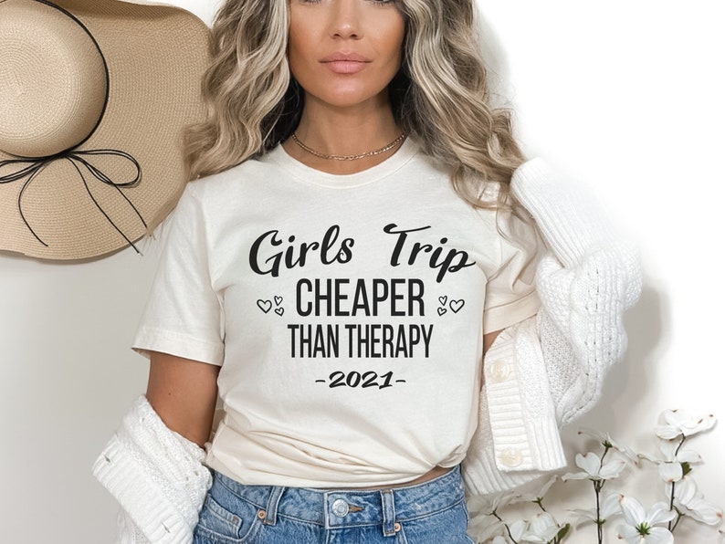 Girls Trip Cheaper Than Therapy SVG PNG | Cricut & Silhouette Cut File ...
