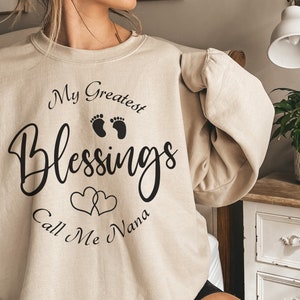 My Greatest Blessings Call Me Nana Svg Png | Best Nana Ever Svg Design | Blessed Svg Cut File For Cricut & Silhouette
