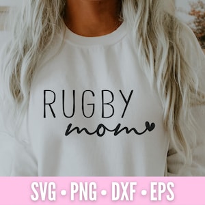 Rugby Mom Svg | Rugby Cut File | Rugby Silhouette | Rugby Cricut | Rugby Svg | Cricut Svg | Football Mom Svg | Sport Mom Svg | Dxf | Png