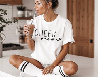 Cheer Mom Shirt SVG | Cheerleading Mom Design | Sports Team Cut File | Cricut Silhouette