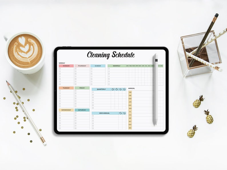 Editable Cleaning Checklist | Printable Chore Chart (digital Download ...