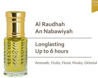 Al Raudhah An Nabawiyah Medina Premium Prayer Perfume Oil AAA // High Quality Essential Oil // 100% Pure Oil Non Alcohol Exclusive Product