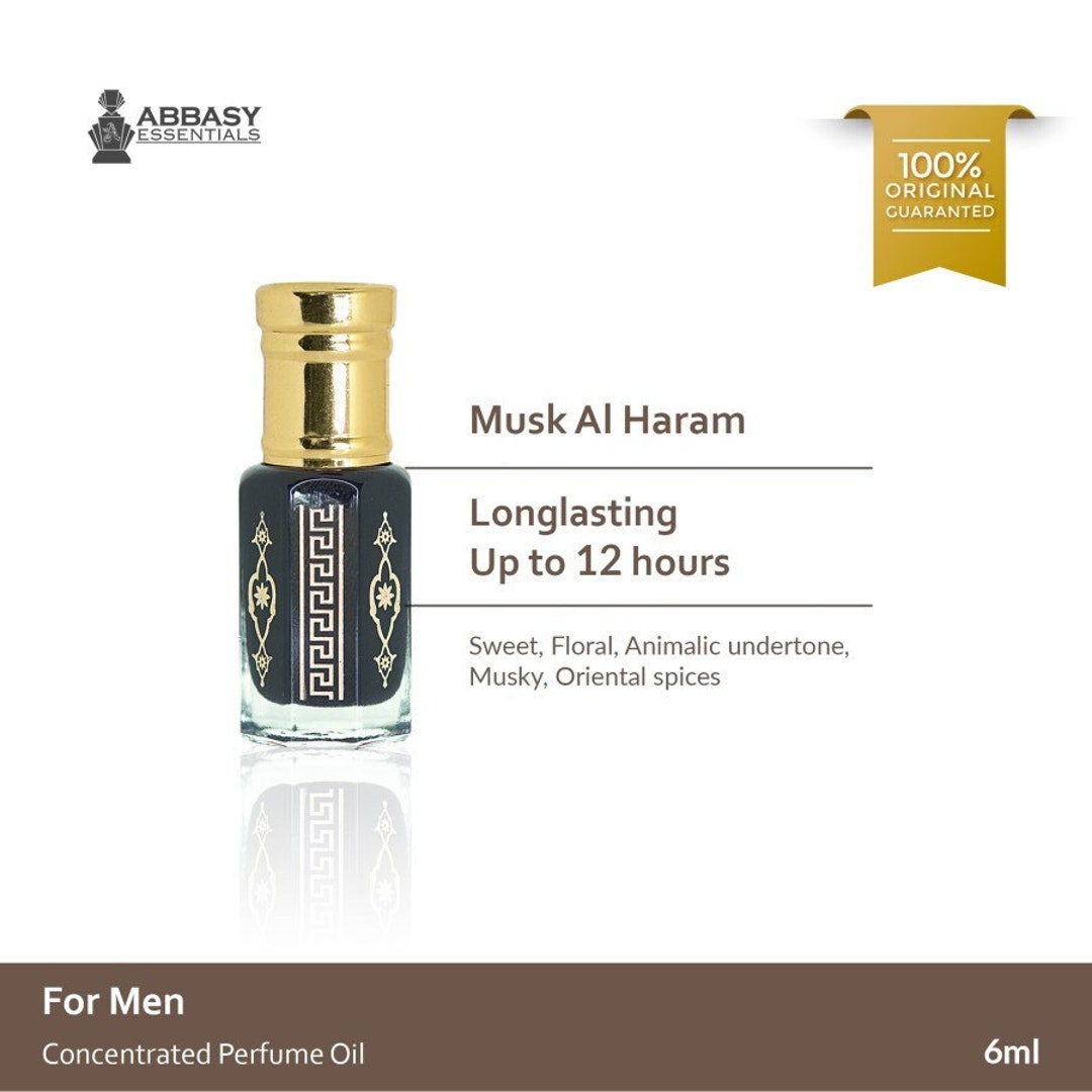 Musk Al Haram Black Musk High Quality Premium Prayer Perfume Oil Attar