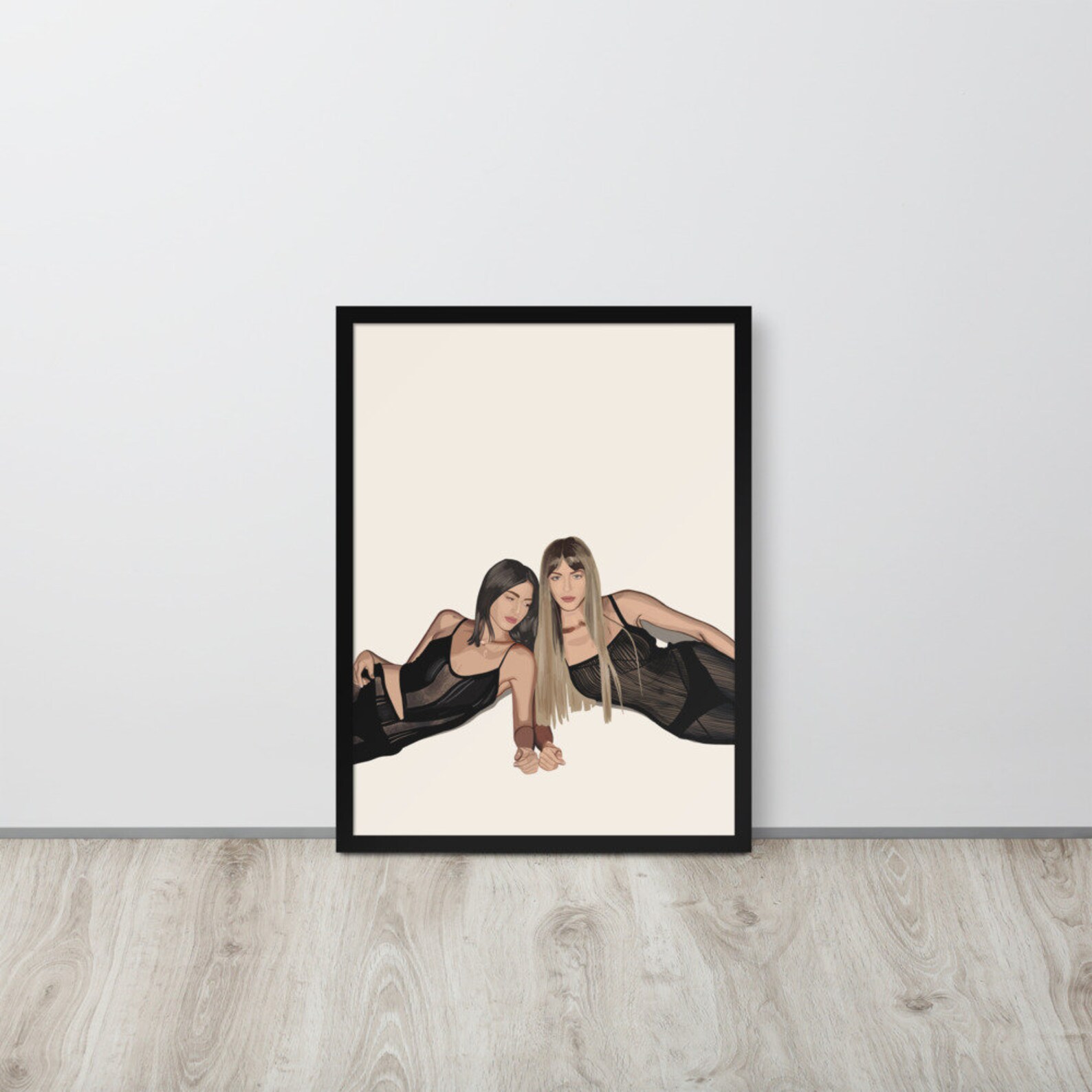 Framed Fashion Poster Color Wall Art High Quality Print Etsy