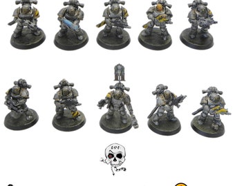 Commission Warhammer 40k Space Marines Primaris – Miniatures Painted – 10 Units Tactical Squad – 5 Terminators – Killteam Battle Ready