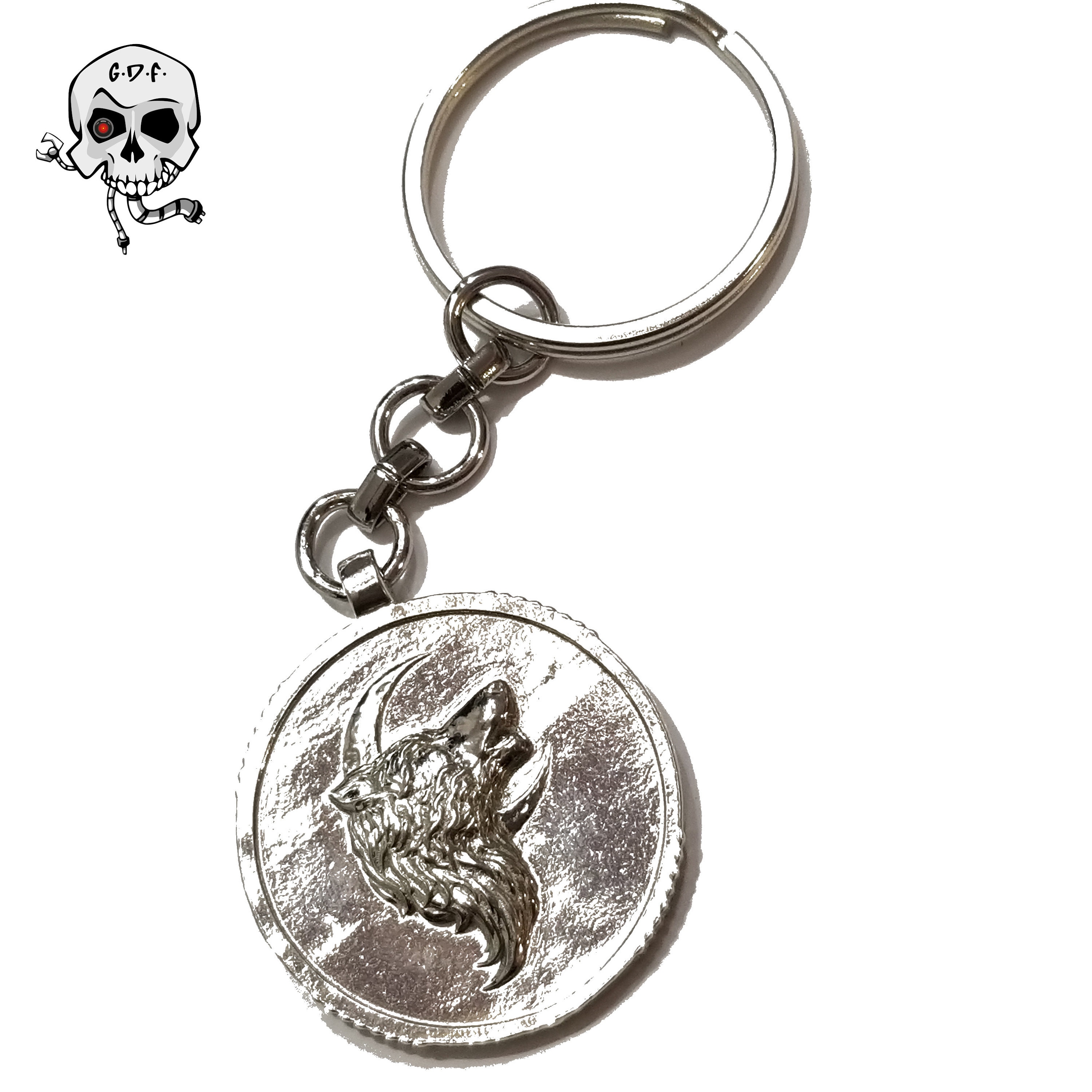 Handmade Pewter Wolf Medallion Necklace | Sons of Horus Cosplay - Etsy