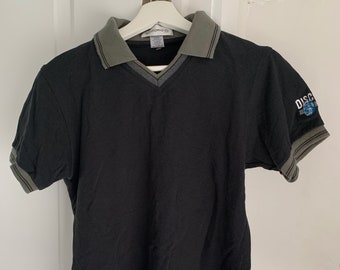 Vintage Damen Polo Kurzarm-Top