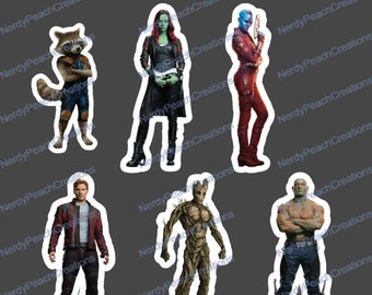 Lot De 25 Stickers Guardians Of The Galaxy Officiels - Imperméables, Amovibles, Pour Téléphone, Ordinateur, Tablette