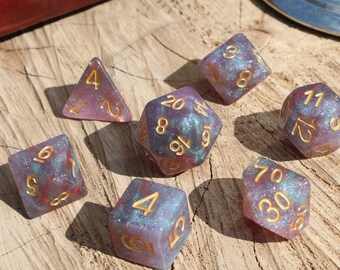 Orion Nebula Dice - Dungeons and Dragons Dice Set | 7 Polyhedral Dice | RPG Dice | Tabletop Roleplaying