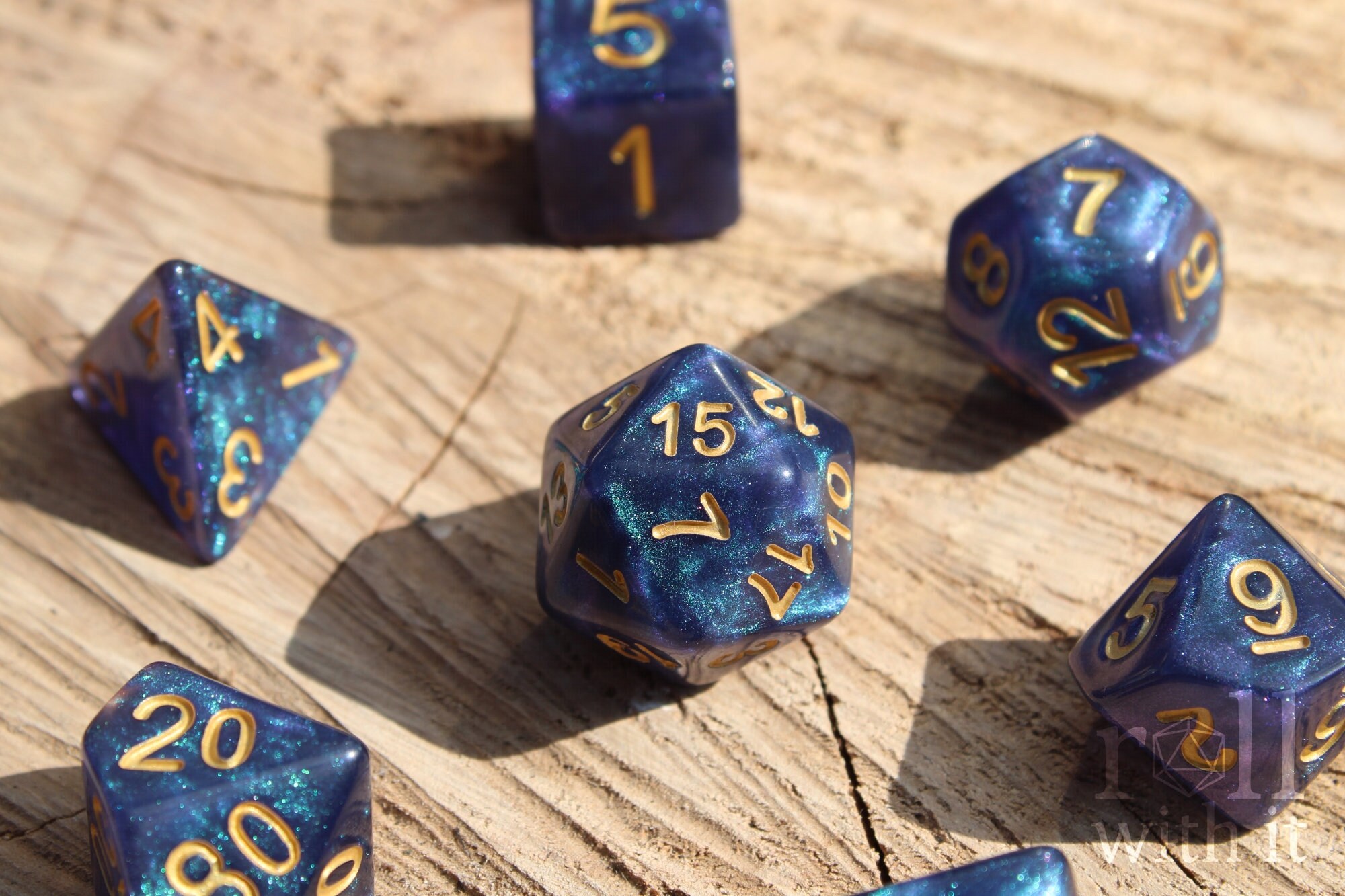 Galactic Depths Dice Dungeons and Dragons Dice Set 7 Etsy UK