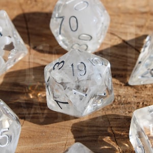 Candle Smoke Dice - Dungeons and Dragons Dice Set | 7 Polyhedral Dice | RPG Dice | Tabletop Roleplaying