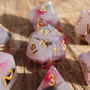 Harlequin Dice - Dungeons and Dragons Dice Set | 7 Polyhedral Dice | RPG Dice | Tabletop Roleplaying