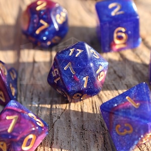 Peacock Dice - Dungeons and Dragons Dice Set | 7 Polyhedral Dice | RPG Dice | Tabletop Roleplaying