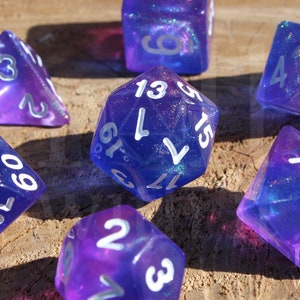 Indigo Depths Dice - Dungeons and Dragons Dice Set | 7 Polyhedral Dice | RPG Dice | Tabletop Roleplaying