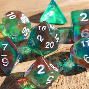 Boiled Gumdrop Dice - Dungeons and Dragons Dice Set | 7 Polyhedral Dice | RPG Dice | Tabletop Roleplaying