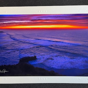 Ozean Sonnenaufgang - Morgendämmerung - Fotografie Karte - leer