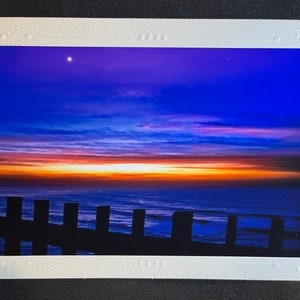 Amanecer en Jan Juc - Tarjeta fotográfica - En blanco