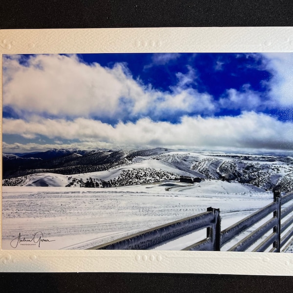 The Summit Mount Hotham - Photography Card - Blank