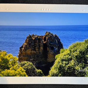 Tarjeta fotográfica en blanco de Eagle Rock Aireys Inlet
