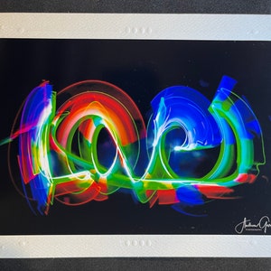 Love Light Wrighting - Cartão fotográfico - Em branco