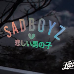 Adesivo personalizado Sad Boys - Adesivo personalizado JDM Adesivo personalizado para seu carro, laptop ou janela